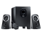 Фото-1 Акустическая система Logitech Z313 2.1, общий вид комплекта спереди; показаны сабвуфер с фронтальным портом, две сателлитные колонки и проводной пульт управления; изображение важно для страницы товара, потому что показывает состав системы 2.1.
