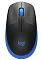 Фото-1 Мышь Logitech M190, вид сверху; чёрно-синий корпус с синей верхней крышкой, чёрными боковинами, колёсиком прокрутки и логотипом logi у основания; изображение важно для страницы товара для показа основного внешнего вида и цветового сочетания.
